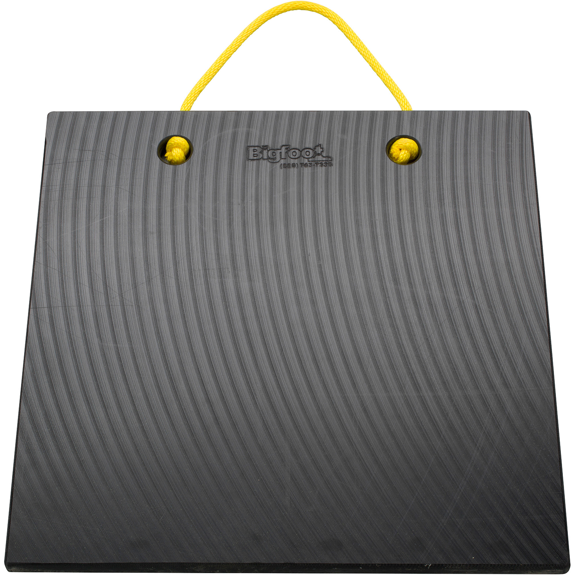 Bigfoot Outrigger Pad, Black, 24in.L x 24in.W x 2in. Thick, Model# P242420